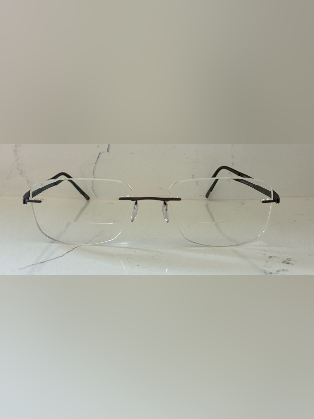SILHOUETTE Mens Frames Only 5414 40 6055 5416 52-19-140 Rimless Eyeglasses Used